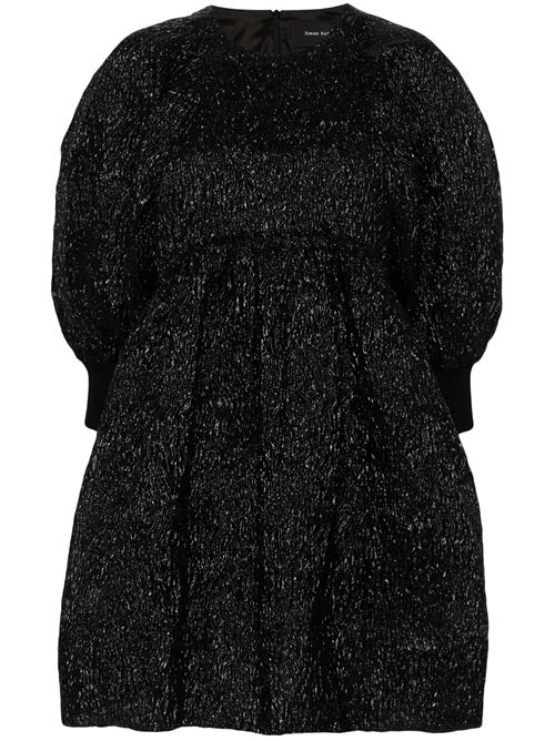 Black crushed cloqué effect dress SIMONE ROCHA | 73131065BLACK